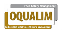 Logo de la certification Oqualim, sécurité sanitaire des aliments pour animaux